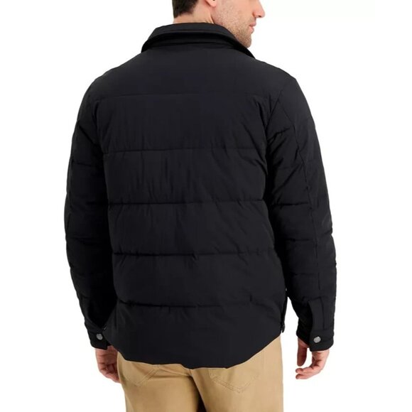 Michael Kors Men's Puffer Shirt Jacket Black Size S MSRP $348 - Picture 2 of 3